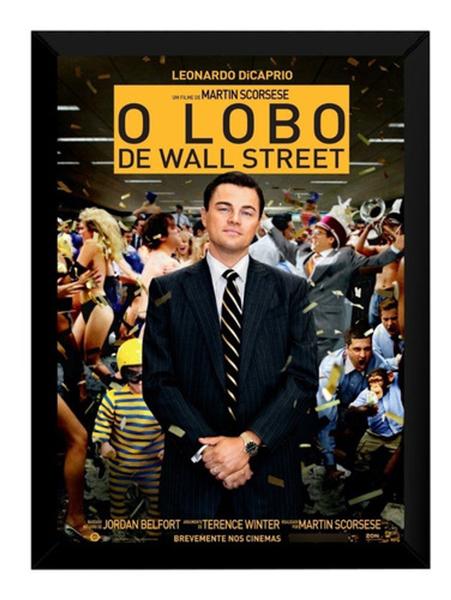 Imagem de Quadro O Lobo De Wall Street Filme Clássico Poster Moldurado