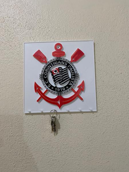 Imagem de Quadro Porta Chaves Moldura Timão Corinthians Licenciado