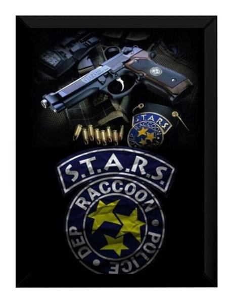 Imagem de Quadro Stars Resident Evil Game Arte Poster Moldurado