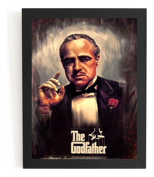 Imagem de Quadro The Godfather O Poderoso Chefão Arte Poster Moldurado