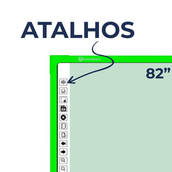 Imagem de Quadro touchscreen unionboard color verde 82 polegadas