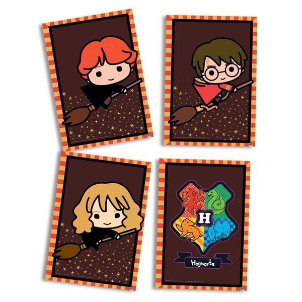 Imagem de Quadros Decorativos Festa Harry Potter Kids - 04 Itens - Festcolor - Rizzo Festas