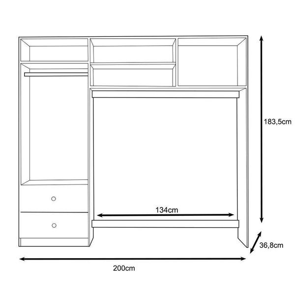 Imagem de Quarto Bebe Sophia 100% MDF- Berço Rodizio-Roupeiro