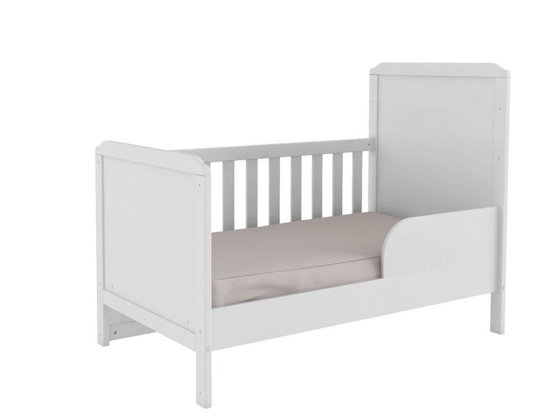 Imagem de Quarto Completo Bebê Moveis Peroba Junior 03 portas 100% MDF Branco