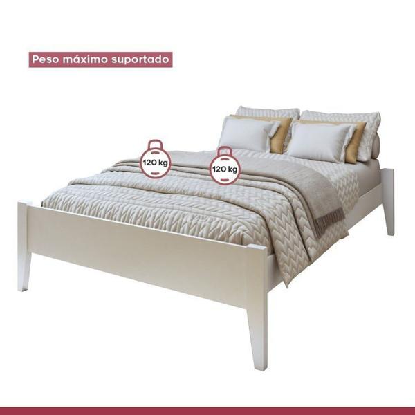 Imagem de Quarto Completo com Cama Casal 140cm Turca e Guarda-Roupa 6 Portas 9 Gavetas Urbano Branco