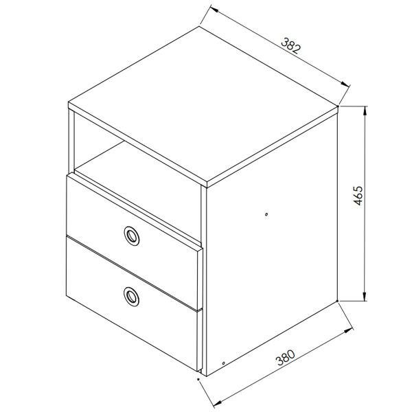 Imagem de Quarto Completo Solteiro 2 Portas 2 Gavetas Cj042 Montana - Art In Móveis