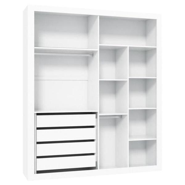 Imagem de Quarto de Bebê 2 Portas Tutto New com Berço Multifuncional Formare Branco Acetinado e Colchão - Matic