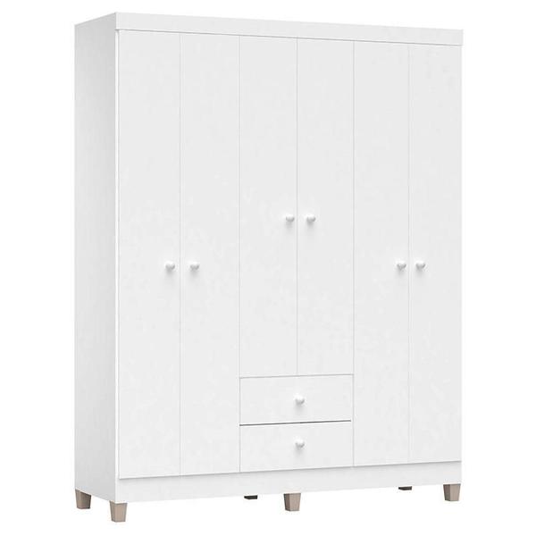 Imagem de Quarto de Bebê 6 Portas Ternura Baby com Berço Americano Doce Sonho 100 Branco Brilho com Colchão Ortobom  - Incorplac