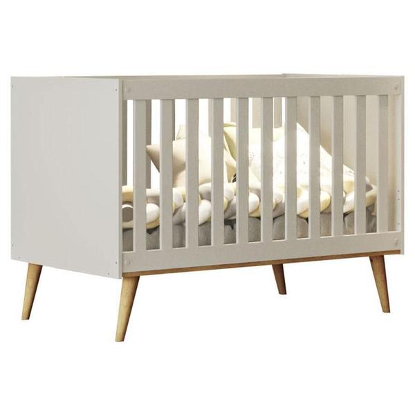 Imagem de Quarto de Bebê Ambiente Gran Lorena com Berço Ludmila Off White Bétula - Carolina Baby