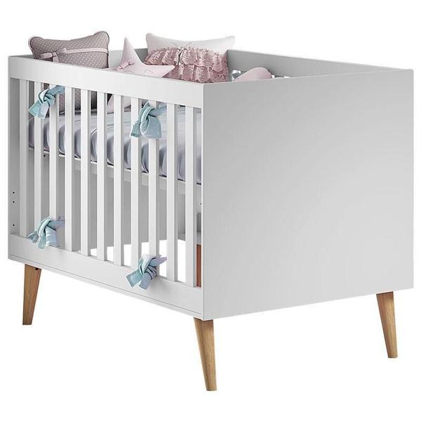 Imagem de Quarto de Bebê Ayla com Berço Americano Ludmila Branco Acetinado  Phoenix 