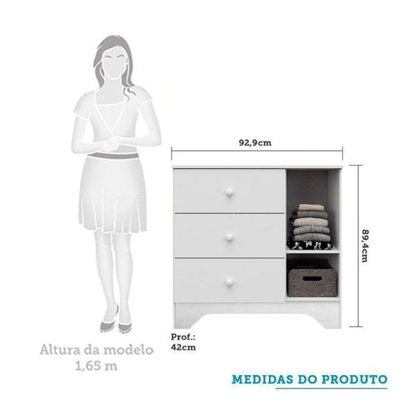 Imagem de Quarto de Bebê Berço Americano e Cômoda com Janelas Retangulo Cocada Espresso Móveis