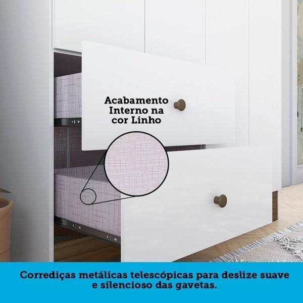 Imagem de Quarto de Bebê Berço Americano e Guarda Roupa com Janelas Retangulo 100% MDF Ayla