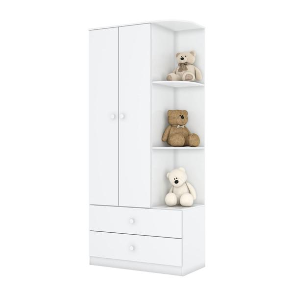 Quarto de Bebê Berço Mini Cama Guarda Roupa e Cômoda Sonho Encantado Espresso Móveis Branco Imagem de Quarto de Bebê Berço Mini Cama Guarda Roupa e Cômoda Sonho Encantado Espresso Móveis Branco