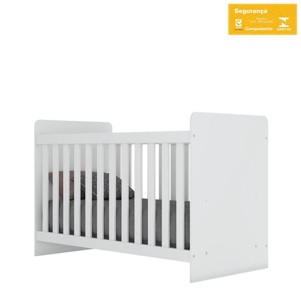 Quarto de Bebê Berço Mini Cama Guarda Roupa e Cômoda Sonho Encantado Espresso Móveis Branco Imagem de Quarto de Bebê Berço Mini Cama Guarda Roupa e Cômoda Sonho Encantado Espresso Móveis Branco