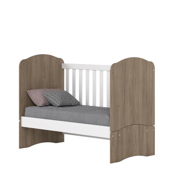 Imagem de Quarto de Bebê com Guarda-Roupa 3 Portas Cômoda e Berço Faz de Conta Espresso Móveis