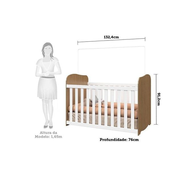 Quarto de Bebê com Guarda Roupa 3 Portas e Berço 100% MDF Pega-Pega - Espresso Móveis Imagem de Quarto de Bebê com Guarda Roupa 3 Portas e Berço 100% MDF Pega-Pega