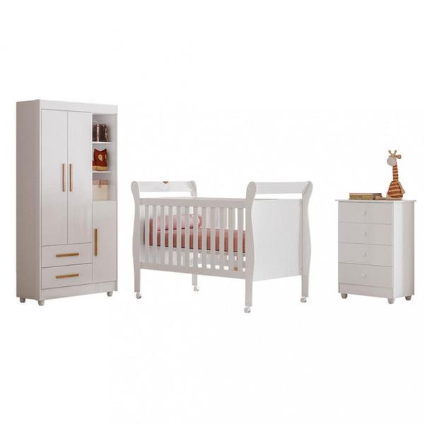 Imagem de Quarto de Bebê, Cômoda, Berço e Guarda Roupa Zara Tigus Baby