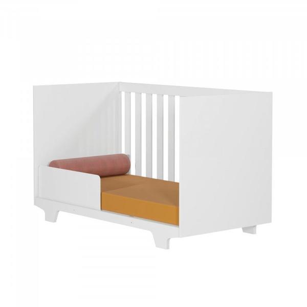 Imagem de Quarto de Bebê Completo 100% MDF 1 Berço Mini Cama com Colchão Life 1 Cômoda Soft Life