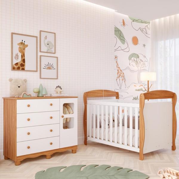 Quarto de Bebê Completo Berço Americano Marquesa 3 Em 1 Cômoda Uli 4 Gavetas 1 Porta Branc... Quarto de Bebê Completo Berço Americano Marquesa 3 Em 1 Cômoda Uli 4 Gavetas 1 Porta Branc...