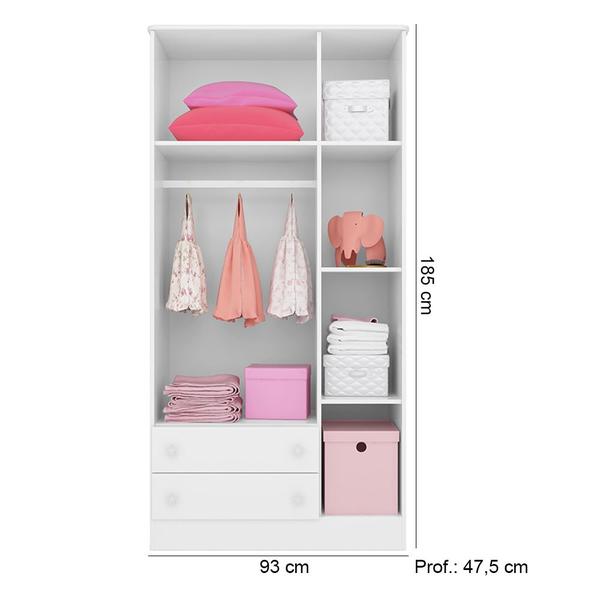 Quarto de Bebê Completo Berço Colchão Physical Guarda Roupa Cômoda Doce Sonho Branco Qmovi Ortobom Imagem de Quarto de Bebê Completo Berço Colchão Physical Guarda Roupa Cômoda Doce Sonho Branco Qmovi Ortobom