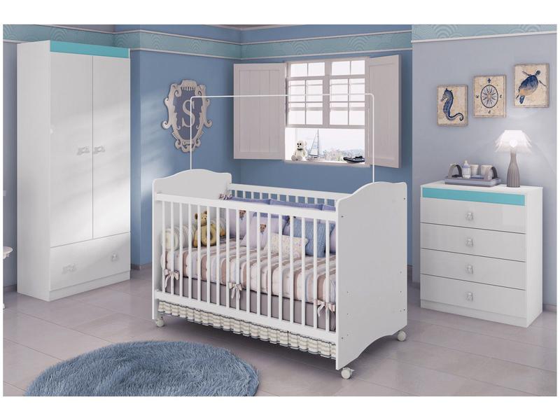 Quarto de Bebê Completo com Berço Guarda-Roupa Quarto de Bebê Completo com Berço Guarda-Roupa