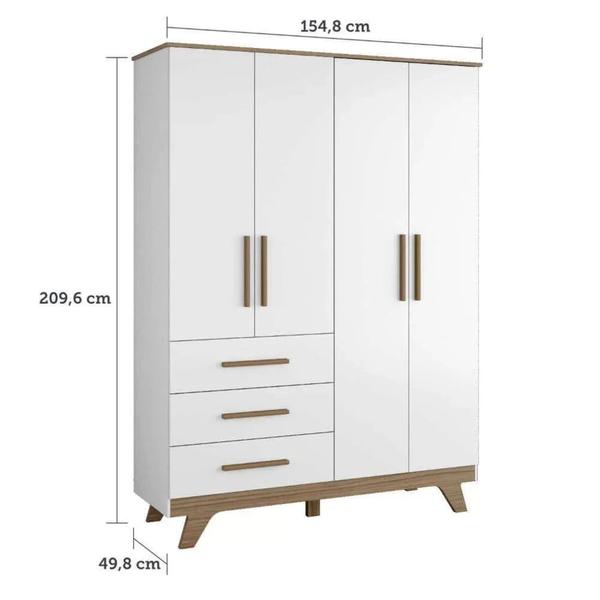 Quarto de Bebê Completo com Cômoda Berço e Guarda Roupa 100% MDF Retrô Kakau Espresso Móveis Imagem de Quarto de Bebê Completo com Cômoda Berço e Guarda Roupa 100% MDF Retrô Kakau Espresso Móveis