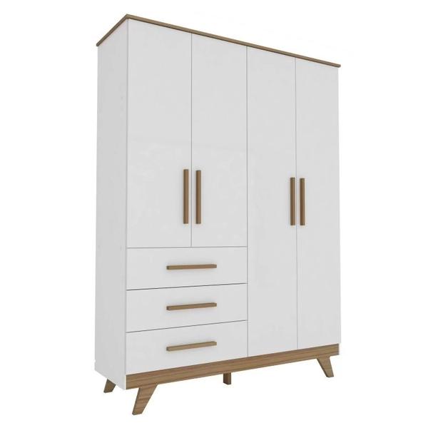 Quarto de Bebê Completo com Cômoda Berço e Guarda Roupa 100% MDF Retrô Kakau Espresso Móveis Imagem de Quarto de Bebê Completo com Cômoda Berço e Guarda Roupa 100% MDF Retrô Kakau Espresso Móveis