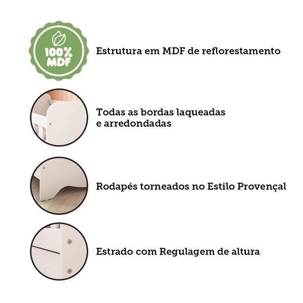 Quarto de Bebê Completo com Guarda Roupa Cômoda e Berço Americano 3 em 1 Pirueta Espresso Móveis Imagem de Quarto de Bebê Completo com Guarda Roupa Cômoda e Berço Americano 3 em 1 Pirueta Espresso Móveis