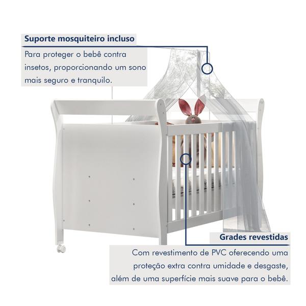 Imagem de Quarto de Bebê Completo Gêmeos com Guarda-roupa, 2 Berços e Cômoda Gael