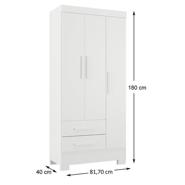 Quarto de Bebê Completo Guarda Roupa 3 Portas 2 Gavetas com Cômoda e Berço Íris Espresso Móveis Branco Imagem de Quarto de Bebê Completo Guarda Roupa 3 Portas 2 Gavetas com Cômoda e Berço Íris Espresso Móveis Branco