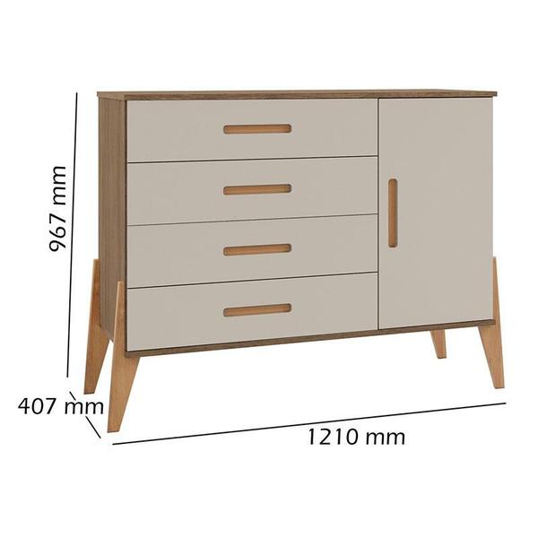 Quarto de Bebê Emilly 3 Portas com Berço Americano Retro Vitória Off White Carvalho - Canaã - Canaa Baby Imagem de Quarto de Bebê Emilly 3 Portas com Berço Americano Retro Vitória Off White Carvalho - Canaã