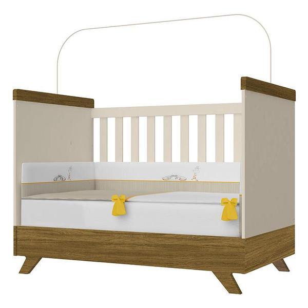 Quarto de Bebê Emilly 3 Portas com Berço Americano Retro Vitória Off White Carvalho - Canaã - Canaa Baby Imagem de Quarto de Bebê Emilly 3 Portas com Berço Americano Retro Vitória Off White Carvalho - Canaã