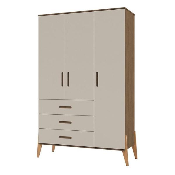 Quarto de Bebê Emilly 3 Portas com Berço Americano Retro Vitória Off White Carvalho - Canaã - Canaa Baby Imagem de Quarto de Bebê Emilly 3 Portas com Berço Americano Retro Vitória Off White Carvalho - Canaã
