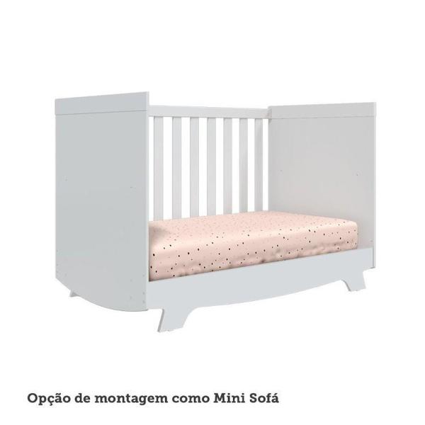 Imagem de Quarto de Bebê Guarda Roupa com Janelas Retângulo e Berço Americano Kakau Retrô Espresso Móveis Branco Brilho