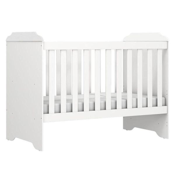 Imagem de Quarto De Bebê Mel Flat Branco Brilho Com Colchão Gazin - Carolina