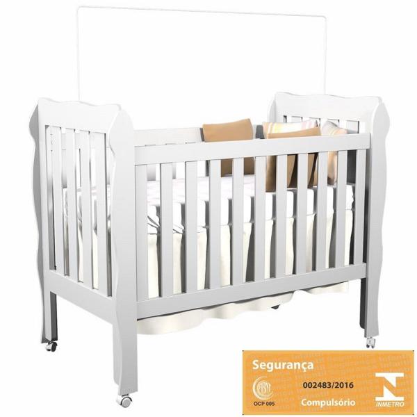 Imagem de Quarto de Bebê Modulado 4 Peças Eloísa e Berço  Branco - Phoenix Baby