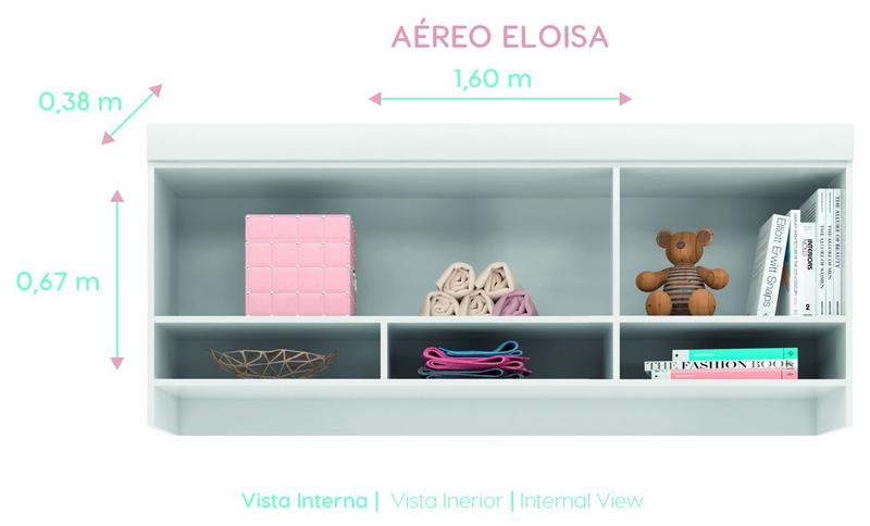 Imagem de Quarto de Bebê Modulado Eloisa  MDF _ Phoenix Baby