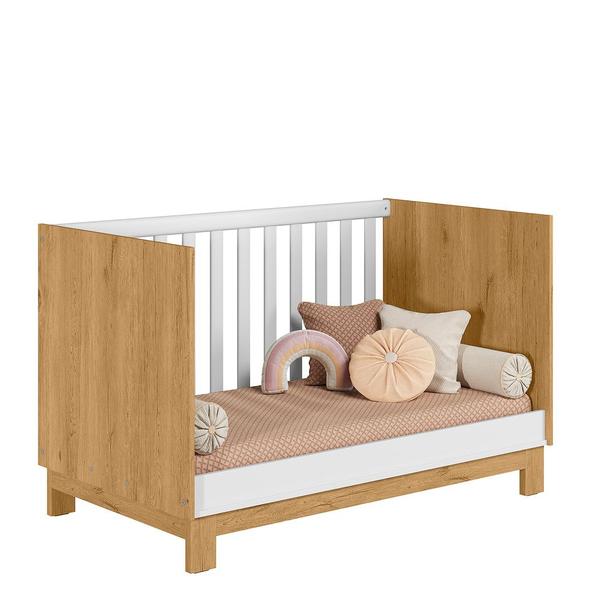 Quarto de Bebê Qencanto Slim com Roupeiro 4340 e Berço 4315 Qmovi Freijó Branco Acetinado + Colchão Ortobom Imagem de Quarto de Bebê Qencanto Slim com Roupeiro 4340 e Berço 4315 Qmovi Freijó Branco Acetinado + Colchão Ortobom