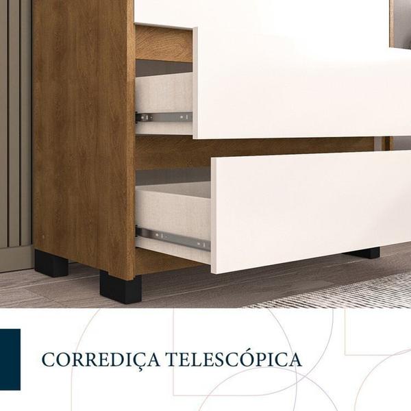 Quarto Guarda-Roupa 2 Portas Cômoda 4 Gavetas 2 Mesas de Cabeceira 2 Gavetas Freijó/Off White - Politorno Imagem de Quarto Guarda-Roupa 2 Portas Cômoda 4 Gavetas 2 Mesas de Cabeceira 2 Gavetas Freijó/Off White