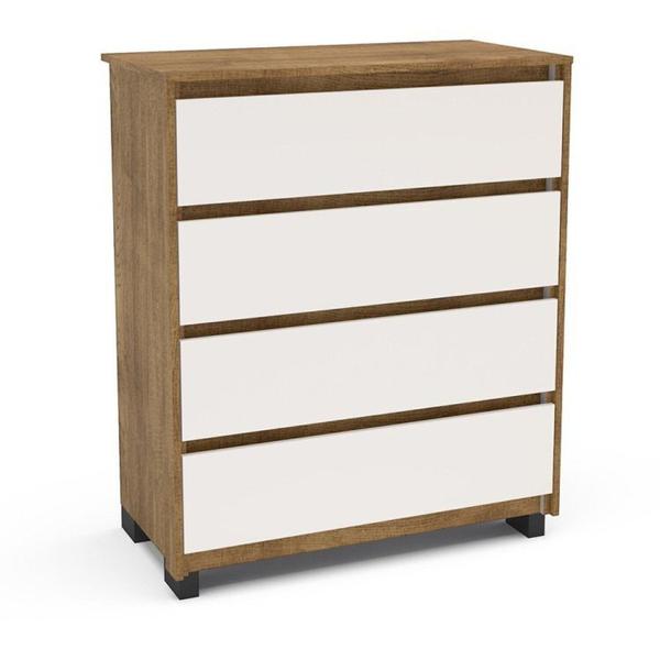 Quarto Guarda-Roupa 2 Portas Cômoda 4 Gavetas 2 Mesas de Cabeceira 2 Gavetas Freijó/Off White - Politorno Imagem de Quarto Guarda-Roupa 2 Portas Cômoda 4 Gavetas 2 Mesas de Cabeceira 2 Gavetas Freijó/Off White