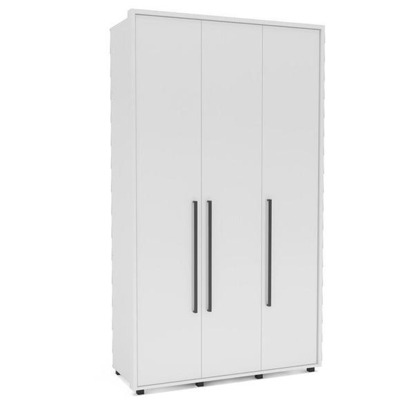 Imagem de Quarto Guarda-Roupa 3 Portas Cômoda 8 Gavetas Mesa de Cabeceira 3 Gavetas Branco