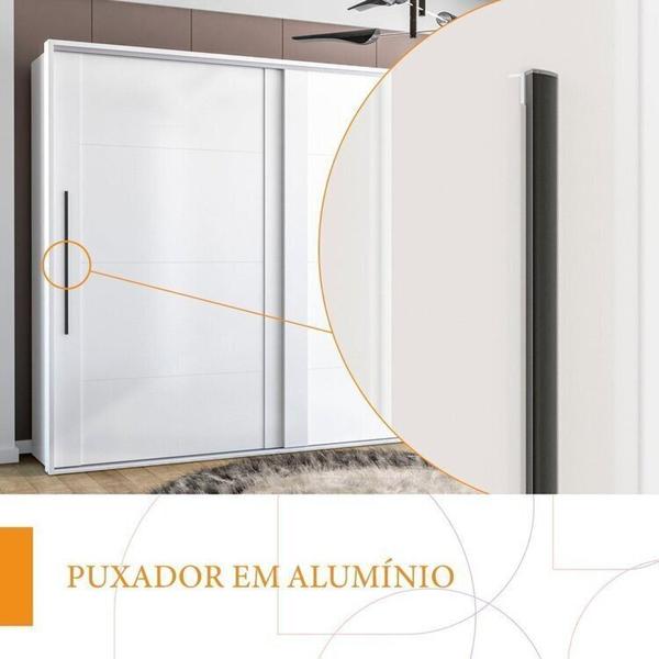 Imagem de Quarto Guarda-Roupa2 Portas Cômoda 8 Gavetas 2 Mesas de Cabeceira 3 Gavetas Branco