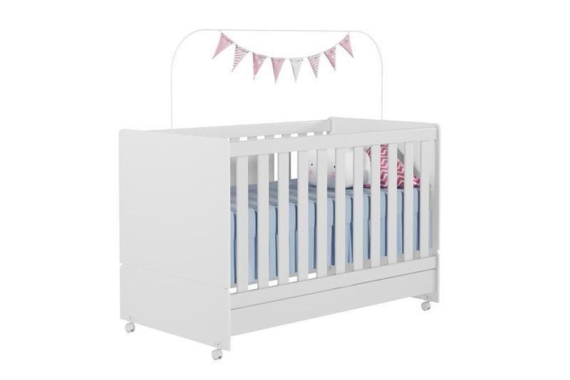 Imagem de Quarto Infantil Berço Americano Encanto, Conjugado Ternura 04 Portas Branco - FbABY