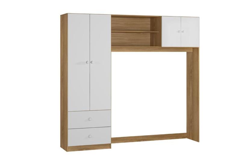 Imagem de Quarto Infantil Berço Americano Encanto, Conjugado Ternura, Cômoda Ternura 3 Gavetas Nature/Branco - FbABY