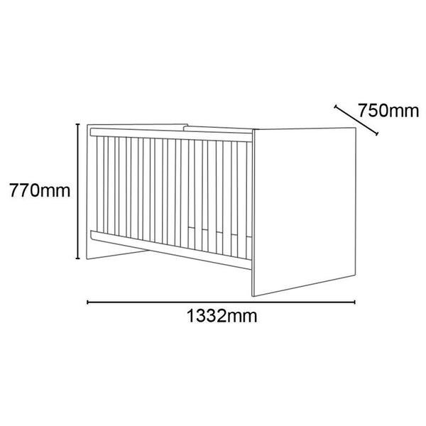 Imagem de Quarto Infantil Berço Mini Cama Americano Branco Meu Soninho