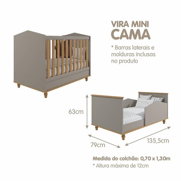 Imagem de Quarto Infantil Casinha com Berço Mimo Permóbili Móveis