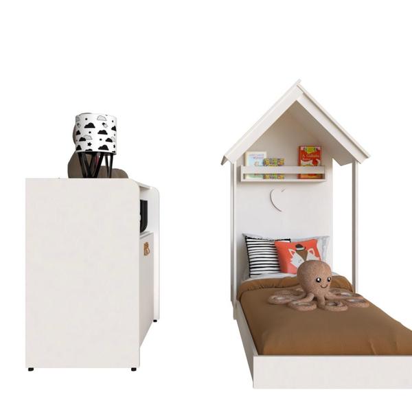 Imagem de Quarto Infantil com Cama e Armário Espresso Móveis Branco