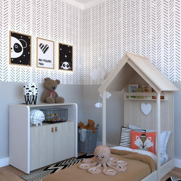 Imagem de Quarto Infantil com Cama e Armário Espresso Móveis Geneve