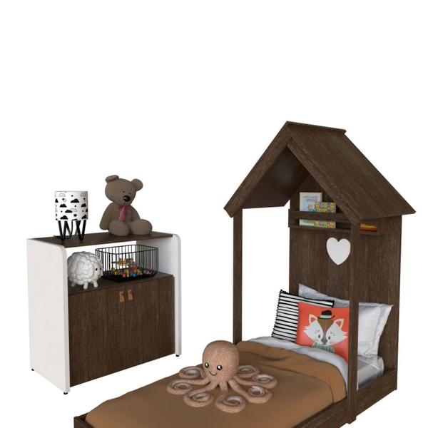 Imagem de Quarto Infantil com Cama e Armário Espresso Móveis