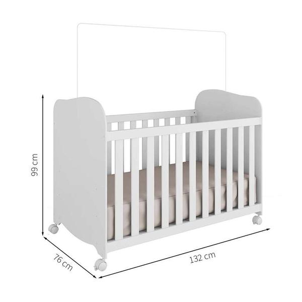 Imagem de Quarto Infantil com Colchão Maia 2 PT 7 GV Branco